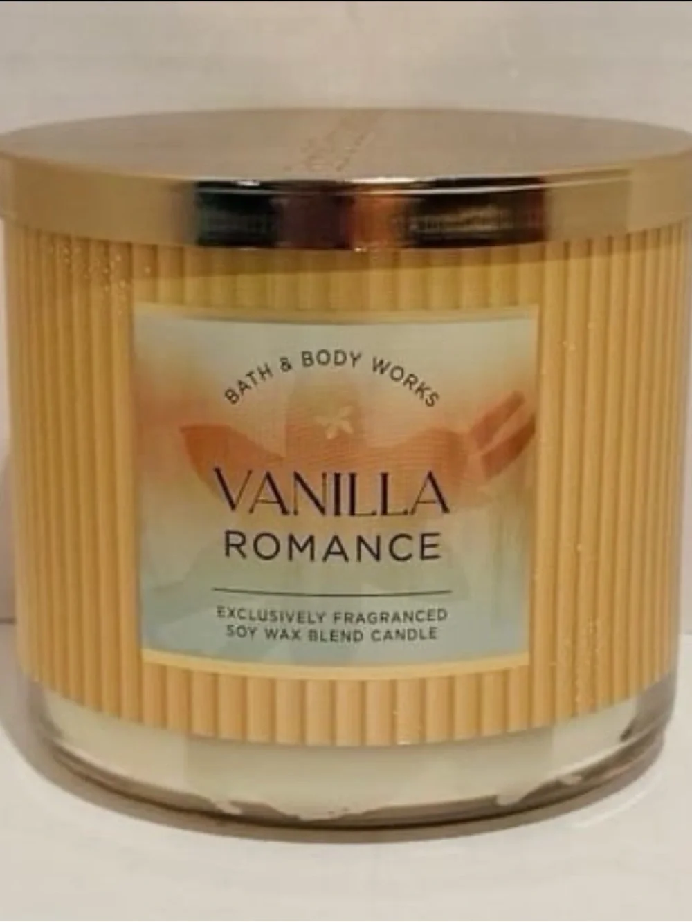 Bath & Body NEW Vanilla Romance 3-Wick Candle